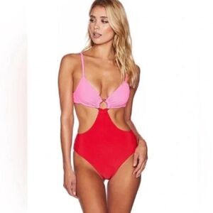 Beach Riot Vibrant Pink Swimsuit